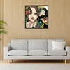 Girl Hummingbird-Paint by Numbers Acrylic Painting 40*40CM