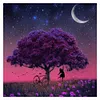 Night-11CT Stamped Cross Stitch Kit(50x50cm)