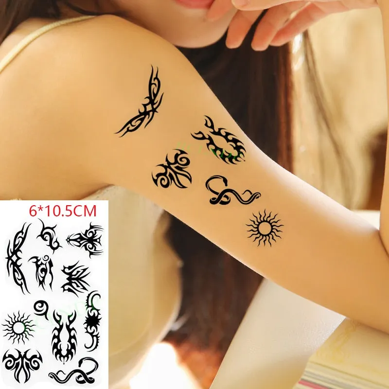 Waterproof Temporary Tattoo sticker Anime fake tatto stickers flash tatoo hand foot body art for girl men women kids