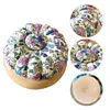 Pumpkin Shaped Magnetic Needle Pin Cushion Holder DIY Craft Random Pattern