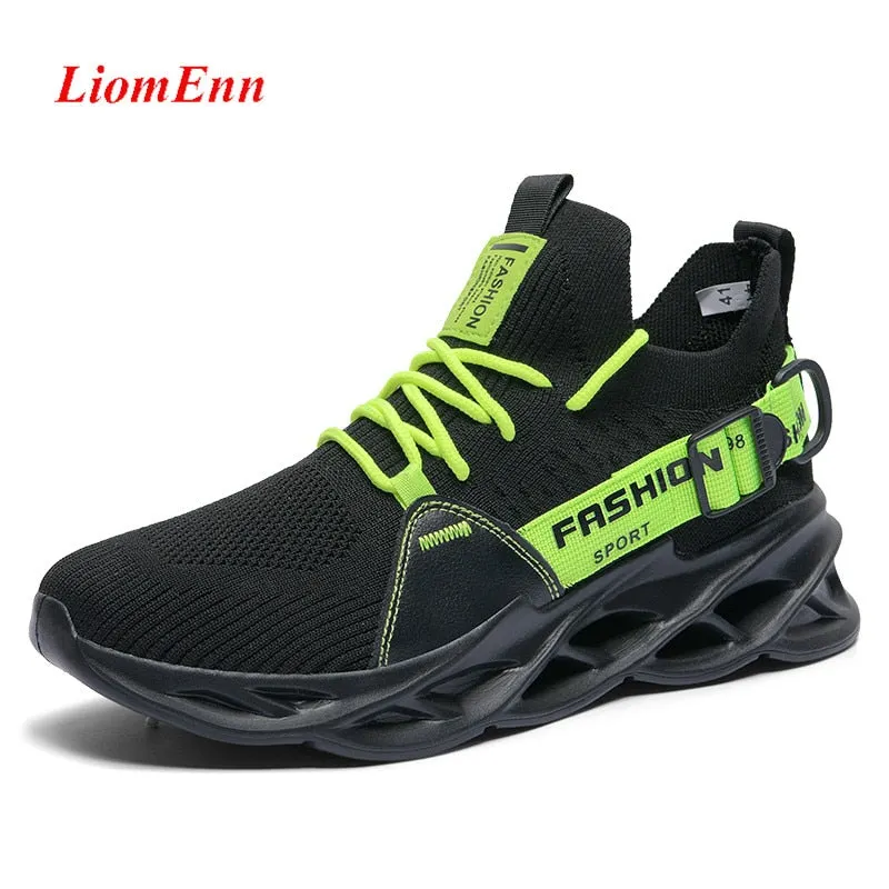 Summer Sneakers Women's Flat Tennis Shoes White Green Yellow Running Sneakers Light Breathable Mesh basket femme Big Size 36-46