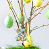 (US Local)PET Double Sided Special Shaped Easter Alphabet DIY Diamond Painting Keychain