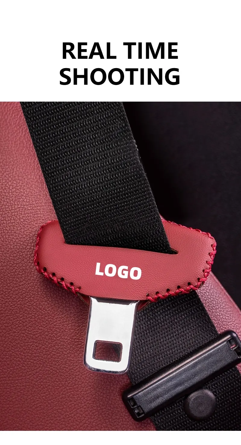 🔥Hot sale🔥Car seat belt buckle leather protective cover