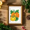 12pcs Autumn DIY Mini Round Diamond Painting Set 14x19cm