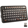 Mini Bluetooth Keyboard, Portable Wireless Keyboard with Rechargeable Backlight