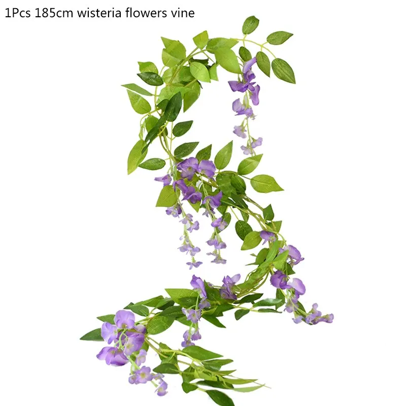 Artificial Green Eucalyptus Leaves Garland Fake Vines Rattan Artificial Plants Ivy Wreath for Wedding Party Home Wall Decoration