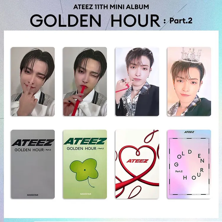 Ateez Golden Hour Part.2 Poca Makestar Sunflower Benefit Photocard