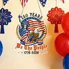 250th Anniversary of US Flag DIY Acrylic Diamond Painting Hanging Kit Special Shape Crystal Rhinestone Art Pendants Single Side Drill for Adults Gift Home Wall Or Window Decor