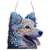 Diamond Painting Acrylic Double-side Dog Pendant Hanging Gem