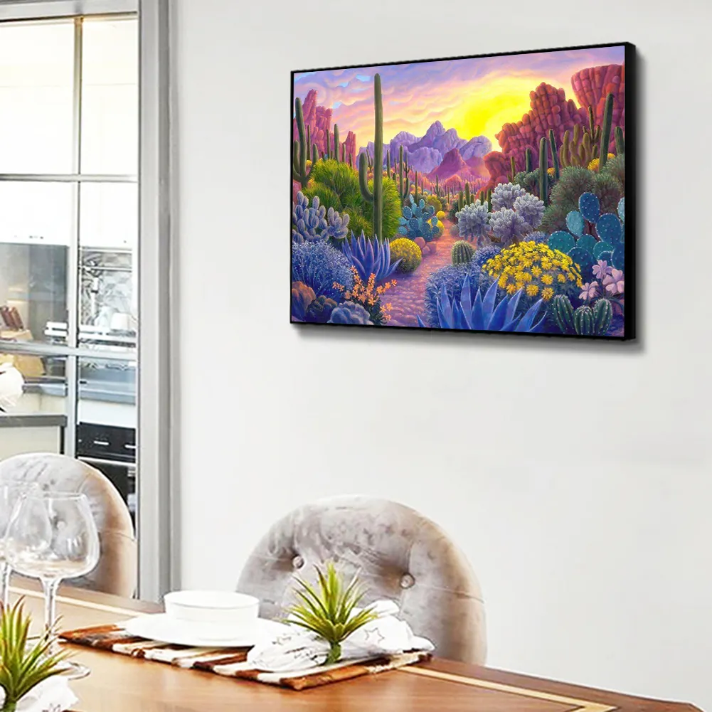 Diamond Painting - Full Round Drill - Cactus