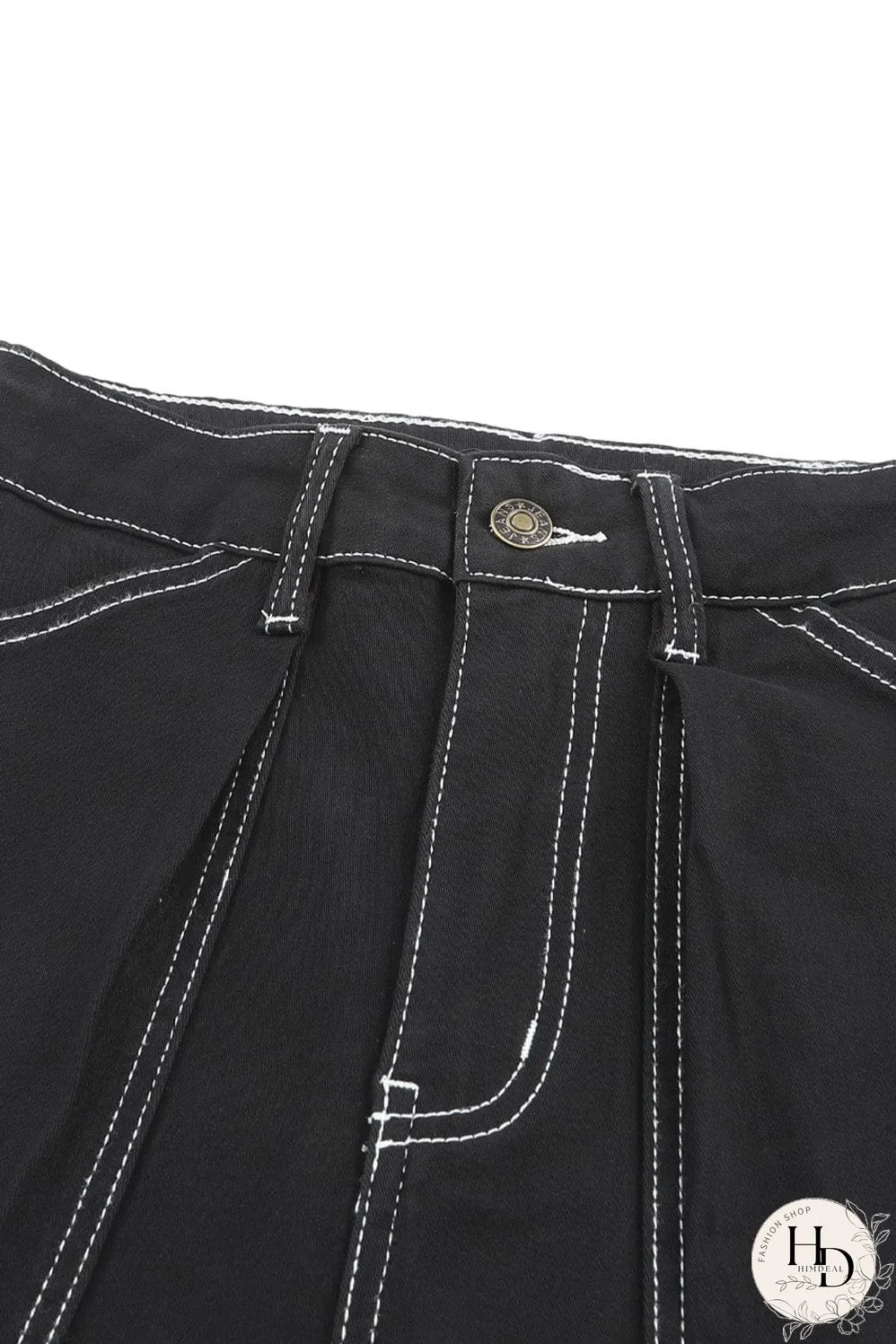 Streetwear-Inspired Black Cargo Pants
