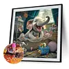 Diamond Painting -DIY Round Drill Elephant(40*40 CM)