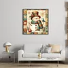 Xmas Snowman-11CT Stamped Cross Stitch 40*40cm
