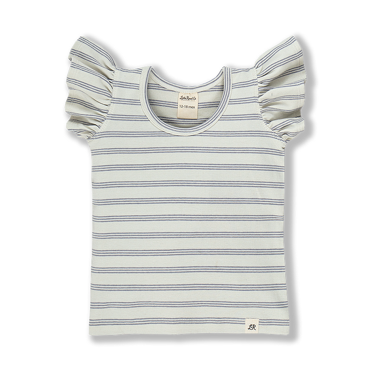 Shipley Stripe Flutter Top