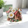 >SALE<Daisy Cottage Acrylic Special Shape DIY Diamond Painting Desktop Ornaments