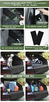 SUV Cargo Liner for Dogs, Waterproof Pet Cargo Cover Dog Seat Cover Mat for SUVs Sedans Vans with Bumper Flap Protector, Non-Slip, Large Size Universal Fit, Black