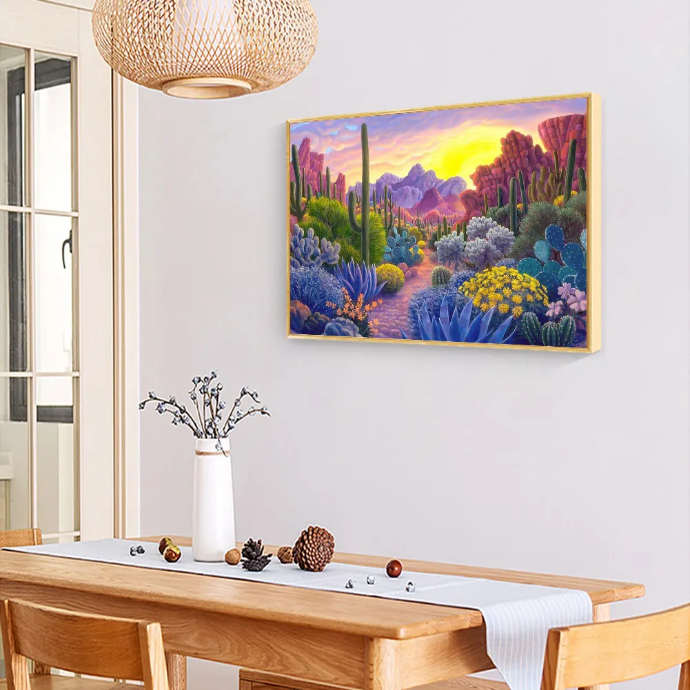 Diamond Painting - Full Round Drill - Cactus