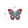 5pcs DIY Full Drill Diamond Painting Special Shaped Butterfly Keychain Gift