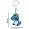 Bead Embroidery - Dinosaur Beaded Counted Cross Stitch Keyring