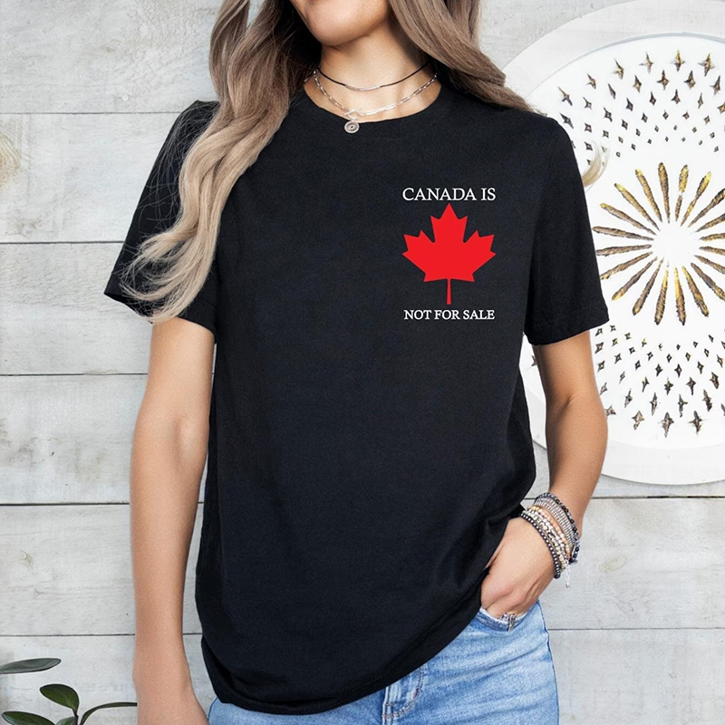 Women's Canada Not For Sale Canada Independencen Print Tee artswardrobe