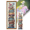 (Stamped/Counted) Stack Of Books With Flowers - 11CT Cross Stitch 30*80cm/11.81*31.5in(Big Size)