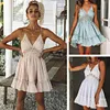 Women's Dress Sexy Open Back Cut Out Suspender Dress