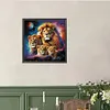 Diamond Painting-DIY Full Round Drill Color Lion(40*40 CM)