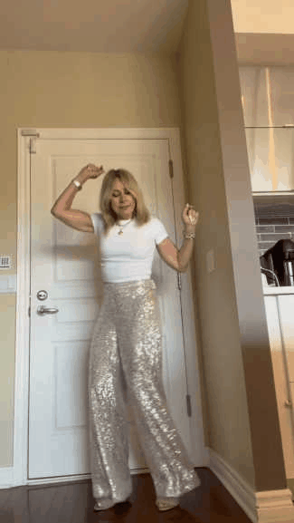Sequin Stretch Pants