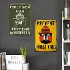 2PCS Smokey Bear - Vintage Metal Signs Set - 20*30cm/30*40cm - Warning