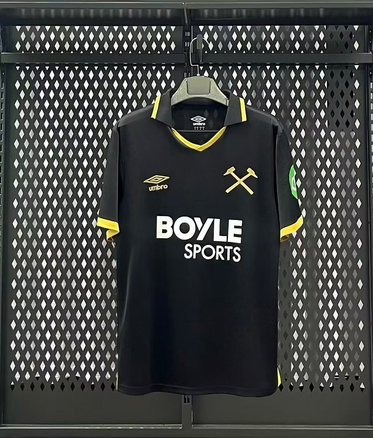 2025-26 West Ham United 2nd Away Black Jersey - Fan Edition