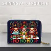 (US Local)DIY Diamond Art Diamond Dot Card Pack 5D Diamond Painting Coin Pouch Gift (Elk)