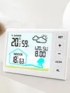 Wireless Weather Station Digital Thermometer Hygrometer Alarm Clock for Desktop