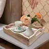 >SALE<Wooden Mandala 5D DIY Diamond Painting Serving Tray with Handle for Home Decor