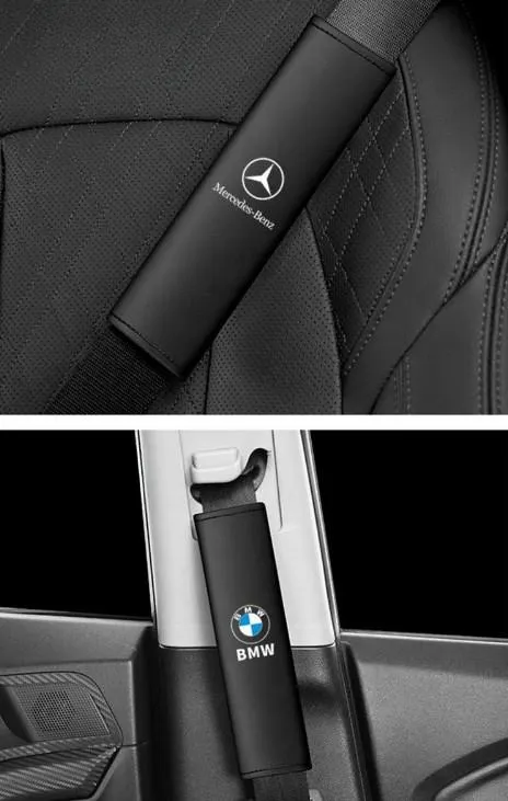 New Nappa Leather Soft and Comfortable Car Seat Belt Shoulder Pads