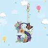 1Pc DIY Diamond Painting Lettter Keychain