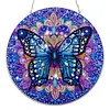DIY Acrylic 5D DIY Diamond Painting Dots Pendant with Crystal Special Shape Rhinestone Diamond Art Window Hanging Ornament Single-Sided Drill 9.25x9.25inch for Home Garden Wall Door Decor