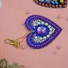 5pcs DIY Full Special Shaped Love Heart Diamond Painting Keychain Pendant