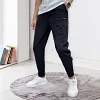  Pantalon cargo multi-poches conique &agrave; haute extensibilit&eacute; pour homme