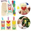 4Pcs Wooden Cross Stitch Bookmark 16*14cm