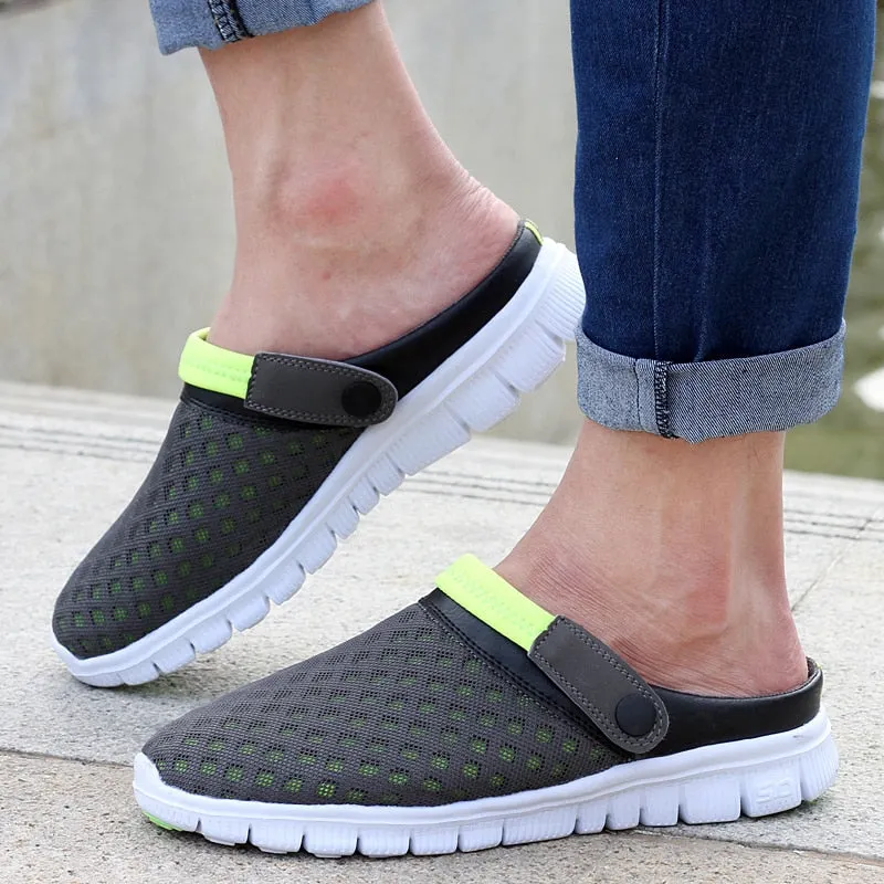 Summer Shoes Men Sandals colorful couples Beach Slippers Men Sneakers Clogs Men breathable Sandalias Zapatos Hombre Size 36-46