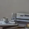 Mechanical Desk Calendar Flip rotating Perpetual Calendar