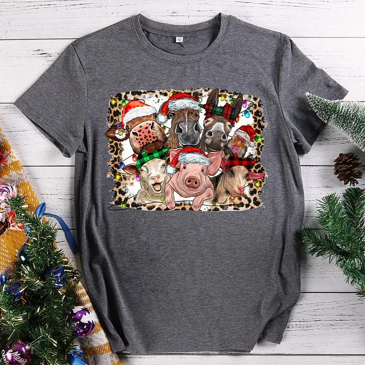 ANB - Christmas Farm Animals Retro Tee-614526
