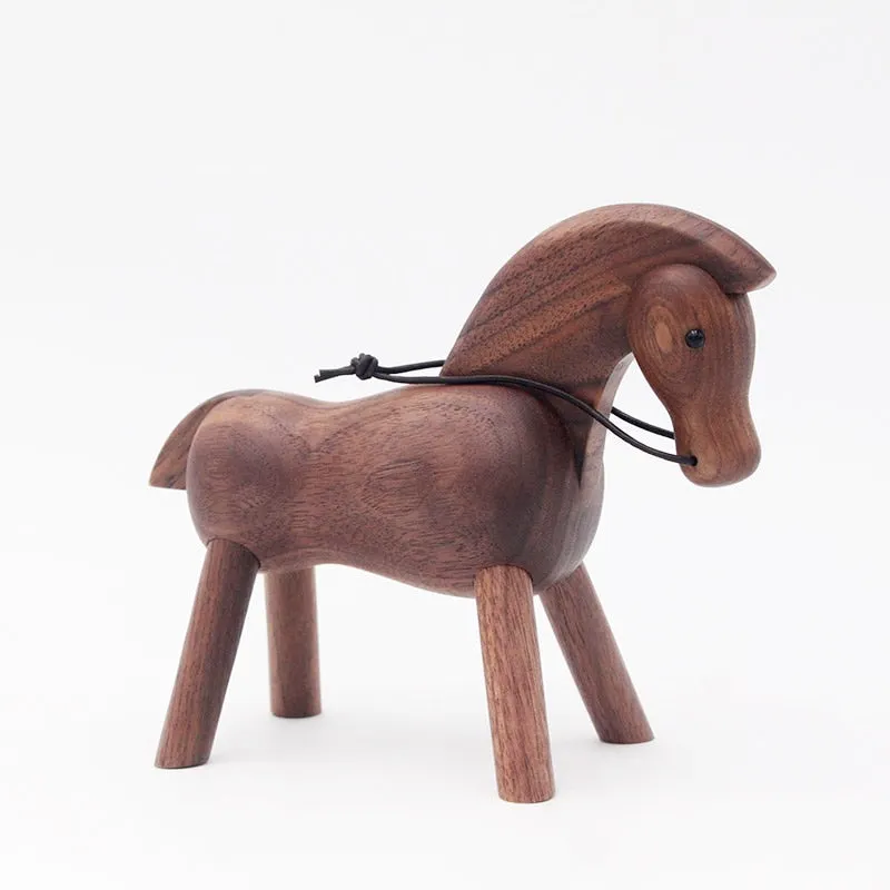home decoration accessories walnut wood horse decoracao para casa decor decoracion hogar moderno  maison vintage decor figurine