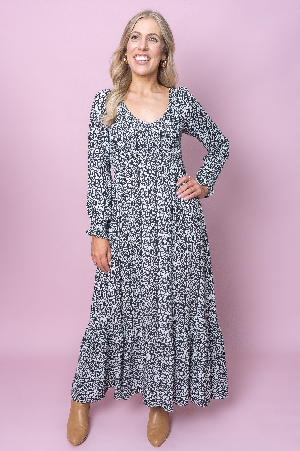 Damaris Maxi Dress in Black