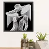 Elegant Lady In Top Hat - Partial Special Shaped Diamond Painting 30*30cm