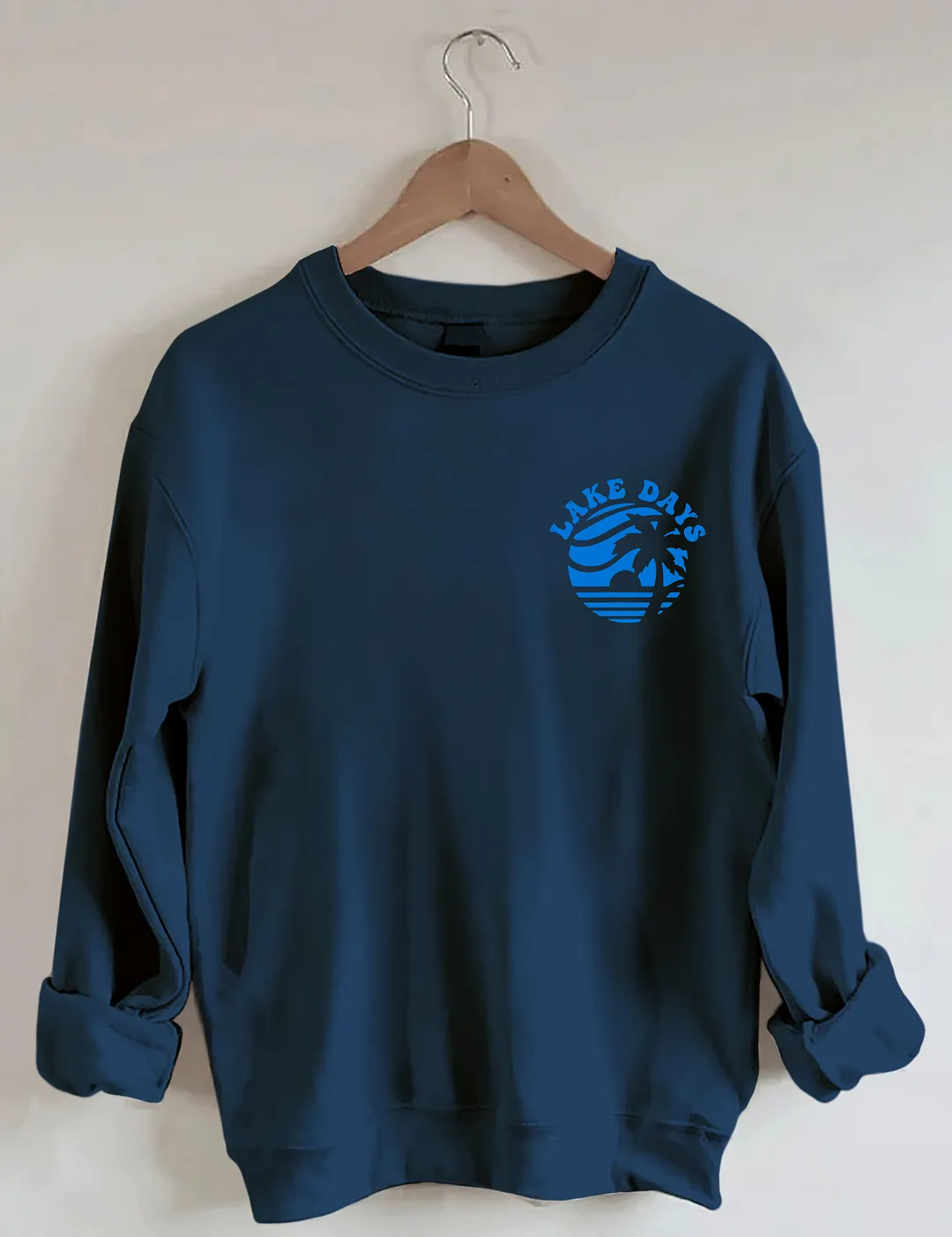 Boat Waves Sun Rays Lake Days Sweatshirt