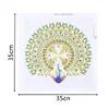 Diamond Painting-DIY Crystal Rhinestone Peafowl Clock