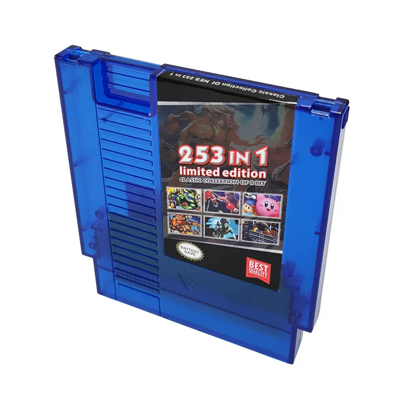 8 Bit Game Card - Super 253 in 1 Collection NES Cartridge Multicart for Classic NES Game Console | US And EUR Region Free