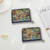 (US Local)DIY Diamond Art Diamond Dot Card Pack 5D Diamond Painting Coin Pouch Gift (Owl)