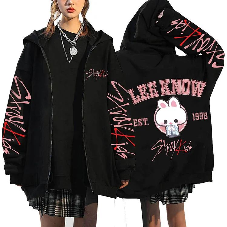 Stray Kids Skzoo Zip-Up Hoodie